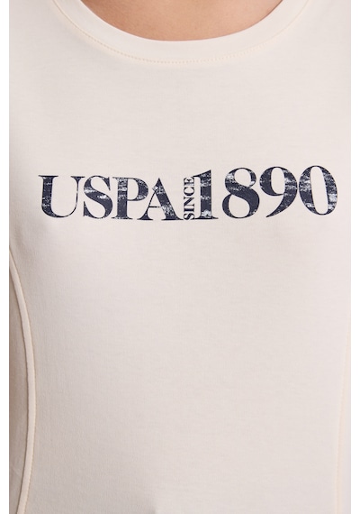 U.S. Polo Assn. U.s. Polo Assn. Kadın Krem Tişört 50323462-vr071