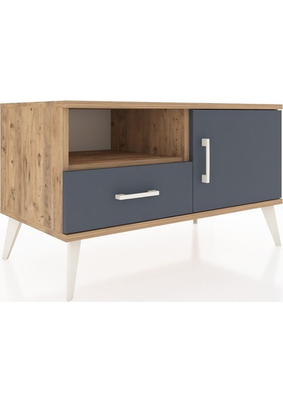 Hyperion Şifonyer 2 Raflı Tek Çekmeceli Tek Kapaklı 88x44x48 Çam-antrasit Antrasit Hyperion Şifonyer 2 Raflı Tek Çekmeceli Tek Kapaklı 88x44x48 Çam-antrasit Antrasit