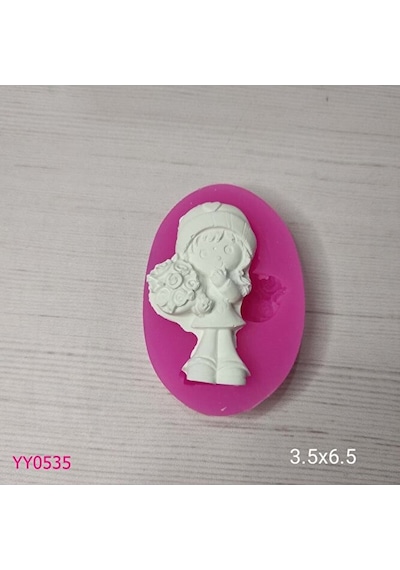 Yy0535 Çiçekli Kız Çocuk Silikon Kalıp