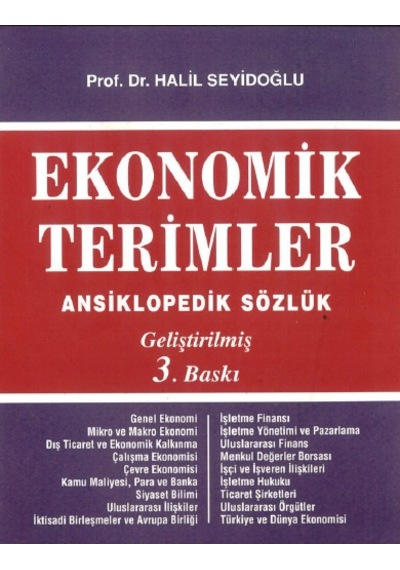 Ekonomik Terimler Ansiklopedik Sözlük Halil Seyidoğlu