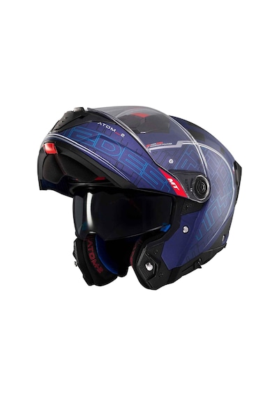 Mt Atom 2 Sv Destiny C7 Mat Çene Açılır Kask Mavi