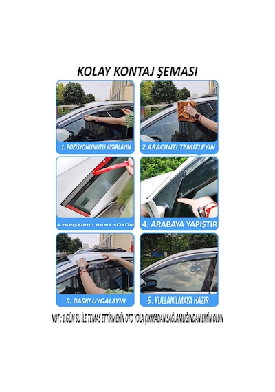 Cam Rüzgarlığı Opel Mokka 2013-2019 Arası Mügen Tip Piano Blackk