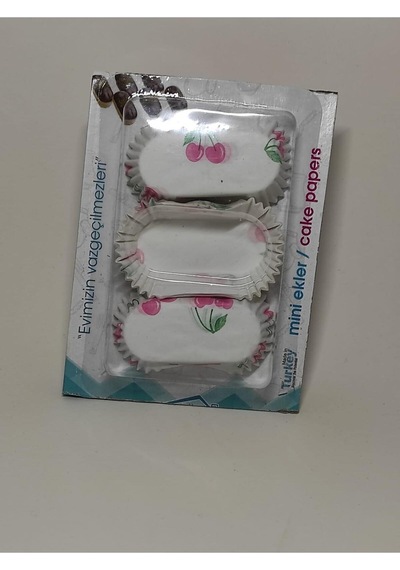Mini Ekler Kapsülü Kağıt Kek Kapsülü Mini Tart Kek Kapsülü Muffin Ekler Kalıbı Kiraz Kağıt Gümüş Diğer