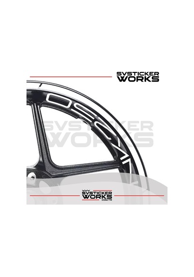 Cfmoto Nk250 Jant Sticker Jant İç Yazı Ve Dış Şerit 24'lü Set Sticker Etiket Diğer