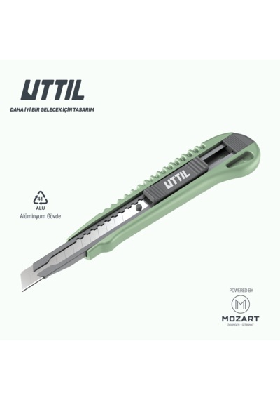 UTTIL Nmuk07 Alüminyum Gövdeli, Standard 9 Mm Metal Maket Bıçağı