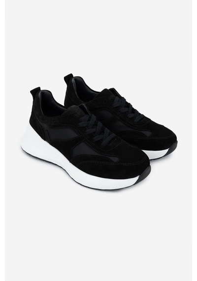 Valmenti Kadın Sneakers & Spor Ayakkabı 1050 05 Bn Ayk Sk24-25 Syh Suet/syh Prst Siyah