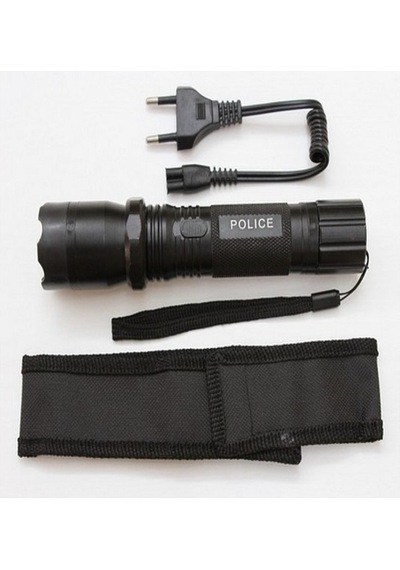 Şafak25 1101 Type Light Flash Light El Feneri Siyah