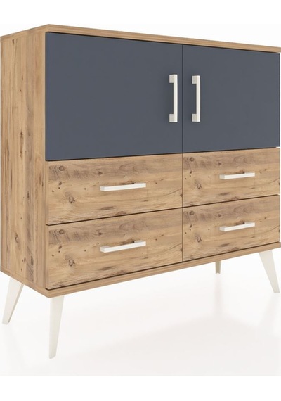 Arges Şifonyer 2 Raflı 4 Çekmeceli 2 Kapaklı 88x30x80 Çam-antrasit/çam Antrasit/çam Arges Şifonyer 2 Raflı 4 Çekmeceli 2 Kapaklı 88x30x80 Çam-antrasit/çam Antrasit/çam