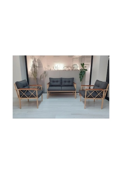Safir 2+1+1 Cappuccino Profil Balkon-bahçe-kafe Çay Seti Koltuk Oturma Takımı,oturma Grubu Antrasit Safir 2+1+1 Cappuccino Profil Balkon-bahçe-kafe Çay Seti Koltuk Oturma Takımı,oturma Grubu Antrasit