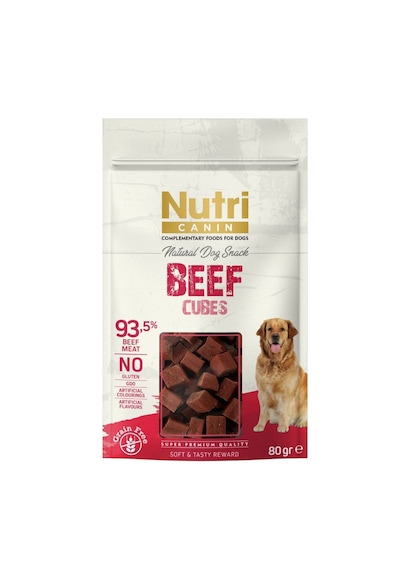 Nutri Canin Tahılsız Biftekli Küp Köpek Ödül Maması 80gr