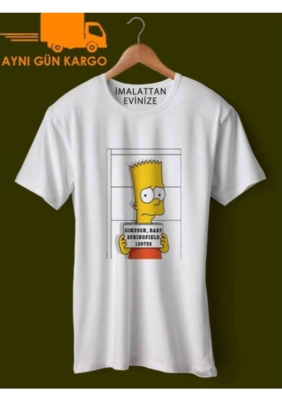Bart Preso Baskılı Tişört Tshirt Ücretsiz Kargo