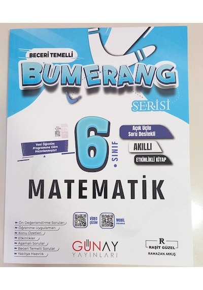 Günay Yayınları 6. Sınıf Bumerang Matematik Konu Anlatımlı Etkinlikli Soru Bankası