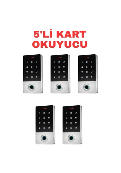 Sr-212 Mf-w Parmak İzi Kart Okuyucu 13.56 Mhz Ip68 Dokunmatik Şifreli Biyometrik Geçiş Kontrol Sistemi 10000 Kullanıcı 5 Adet