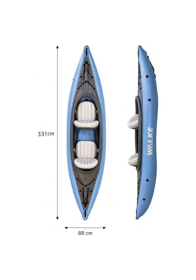 Walke Premium 2 Kişilik Pompa Kürek Dahil Şişme Kano 331 X 88 Cm 15103