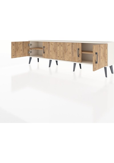 Arges Tv Ünitesi 2 Raflı 4 Kapaklı 176x30x51 Aytaşı-çam/çam Atlas Çam/atlas Çam Arges Tv Ünitesi 2 Raflı 4 Kapaklı 176x30x51 Aytaşı-çam/çam Atlas Çam/atlas Çam