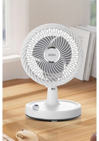Sinbo SF-7703  Kompakt ve Sessiz Masa Tipi Vantilatör