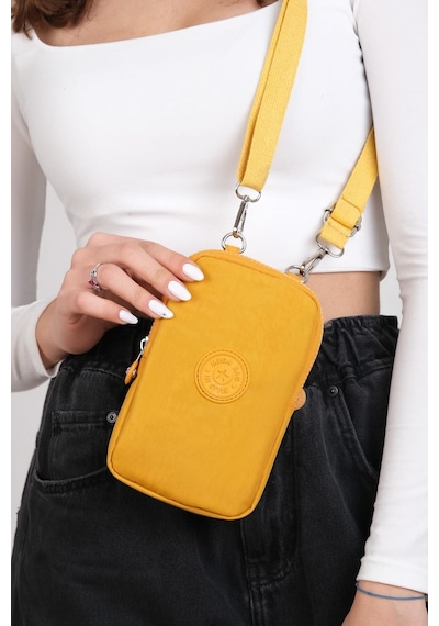 Mega Unisex Hardal Telefon Çantası Hardal
