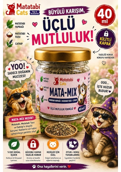 Matamıx Matatabi Yaprağı,matatabi Tozu,premium Catnip/kedi Nanesi