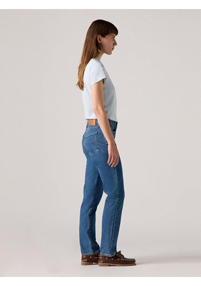 Levi's 724 High Rise Straight Kadın Jean Pantolon - Mosey Mid Stone-14273 Indigo