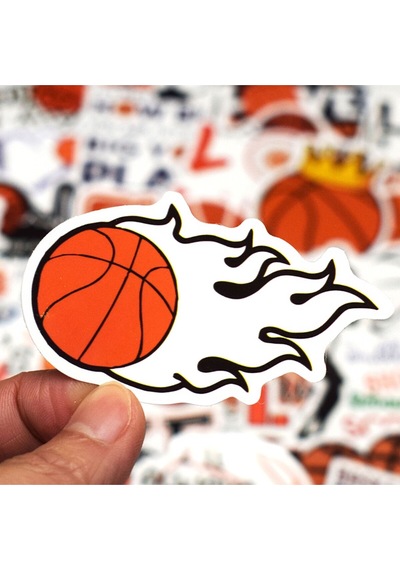 Basketbol Sticker Seti Laptop Ajanda Notebook Tablet Telefon Defter Etiket Bullet Journal Diğer