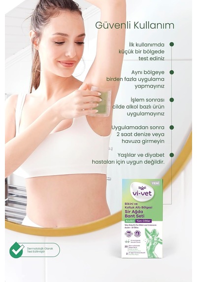 Bikini Ve Koltuk Altı Bölgesi Sir Ağda Bant Seti Azulen Diğer