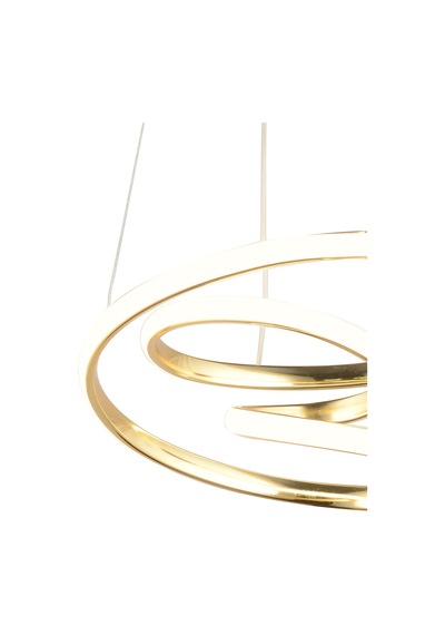 Ld 039 Topsuz Model Gold 3 Renkli Salon Ve Oturma Odası İçin İdeal Alüminyum Avize, 35x70 Gold