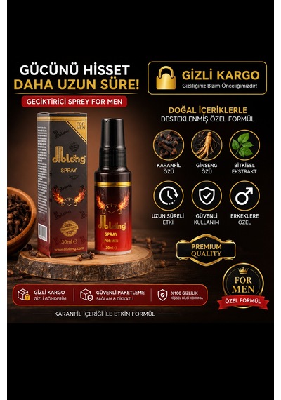 Diblong Delay Spray For Men 12'li Paket Özel Sprey 20 Ml Ginseng Özlü Bitkisel Formül