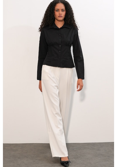 Bigdart 20231 Slim Fit Poplin Gömlek - Siyah