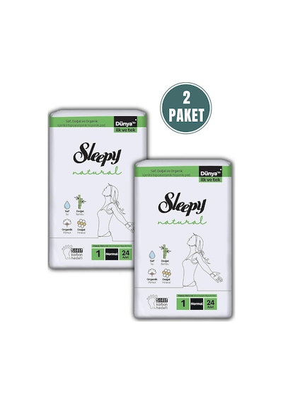 Sleepy Natural Ultra Hassas Hijyenik Ped Normal 48 Adet Ped Ve Rosıe