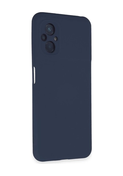 Xiaomi Poco M5 Uyumlu Kılıf Nano İçi Kadife Silikon - Lacivert