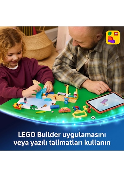LEGO® ǀ Disney Lilo ve Stiç ile Plaj Eğlencesi 43280 – 4 Yaş Üzeri Çocuklar için 2 Karakter İçeren Oyuncak Yapım Seti (113 Parça)