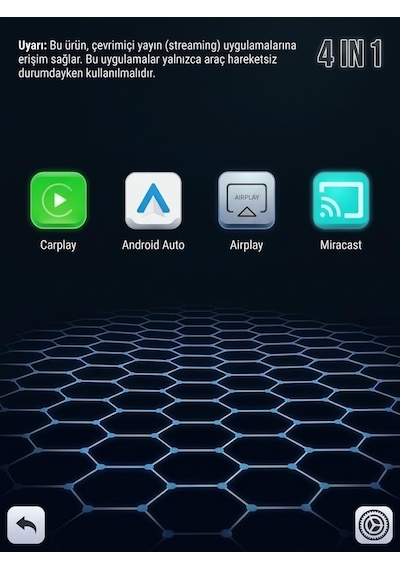 4-in-1 Kablosuz Araç Ekran Yanstıcı Ve Carplay Ve Android Auto Adaptörü Kablosuz Dönüştürücü İos-android Usb Dönüştürücü