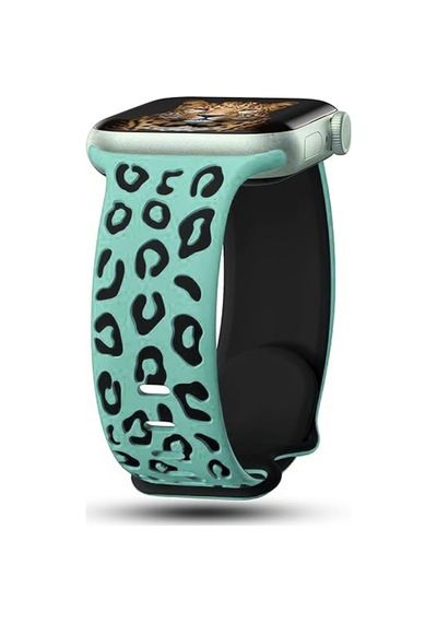 Watch 10 46mm Mkst Krd-140 Silikon Kordon Strap Kayış - Yeşil-siyah