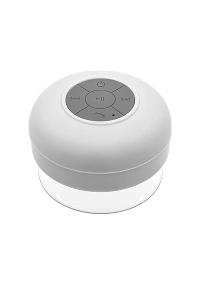Su Geçirmez Bluetooth Hoparlör Vantuzlu Havuzda Yağmurlu Havalarda Ipx4 3w Kaliteli Ses Banyo Duş Hoparlörü S56 Beyaz