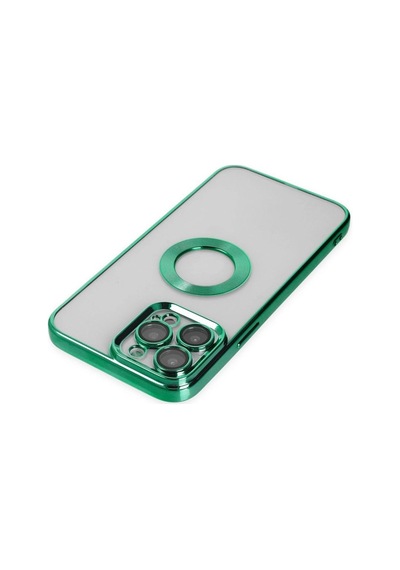 Apple İphone Uyumlu 14 Pro Kılıf Slot Silikon - Köknar Yeşili Çok Renkli