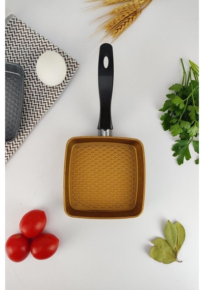 Digithome Alüminyum Döküm Mini Kare Tava Sarı - Mnb05531