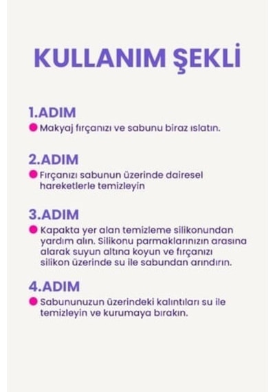 Makyaj Fırçasını Ve Süngerini Temizleme Sabunu Ve Silikon Matı 120gr Büyük Boy Orman Meyveleri