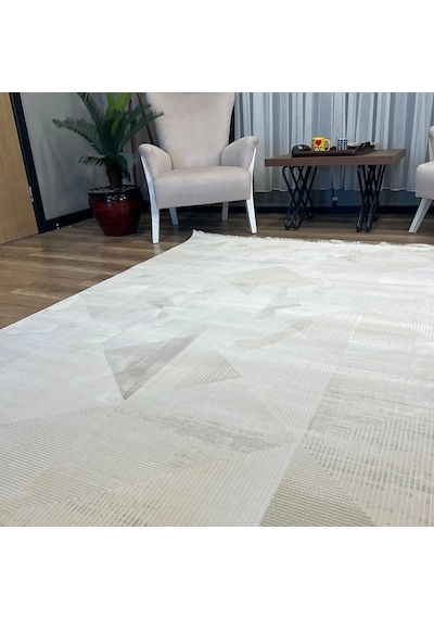 İpek Halı Rivenna Lux 2453 A Modern Salon Halısı Krem