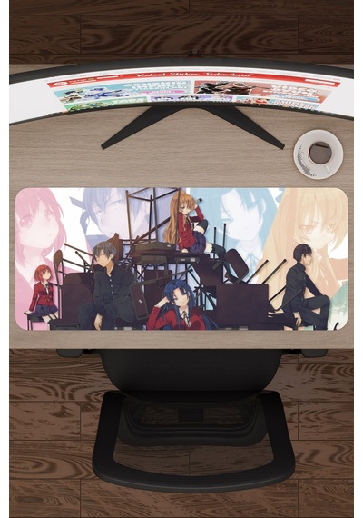 Toradora Anime V3 - 70x30 Xl Gaming Kauçuk Kaymaz Taban Mouse Pad Fare Altlığı
