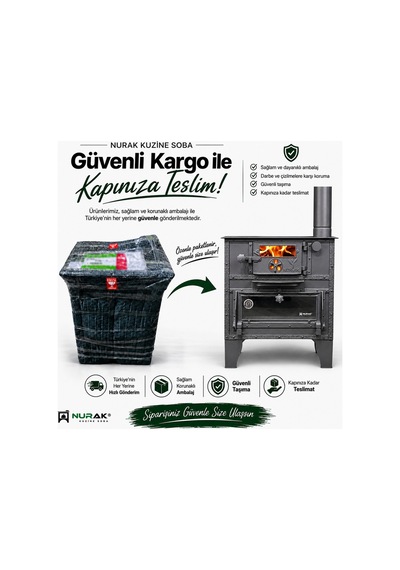 Camlı Fırınlı Kömür Kuzinesi - Odun Kuzinesi