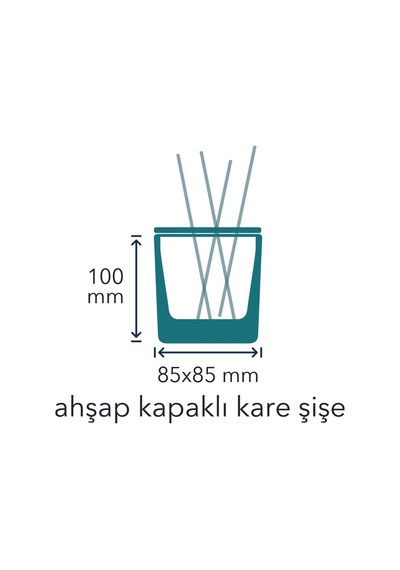 Missi Vip Masif Ahşap Tepsili 250 Cc Dekorlu Ahşap Kapaklı Yasemin Sandal Oda Kokusu + Mum