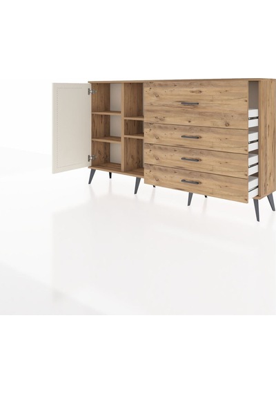 Arges Konsol 4 Raflı 4 Çekmeceli Tek Kapaklı 176x30x99 Çam-aytaşı/çam Aytası/atlas Çam - Atlas Çam Arges Konsol 4 Raflı 4 Çekmeceli Tek Kapaklı 176x30x99 Çam-aytaşı/çam Aytası/atlas Çam - Atlas Çam