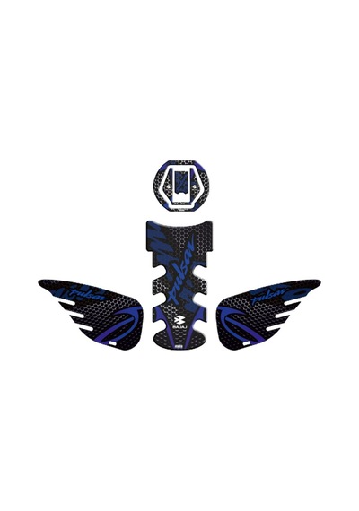 Gogo Tank Pad Seti 006 Siyah-mavi Bajaj Pulsar