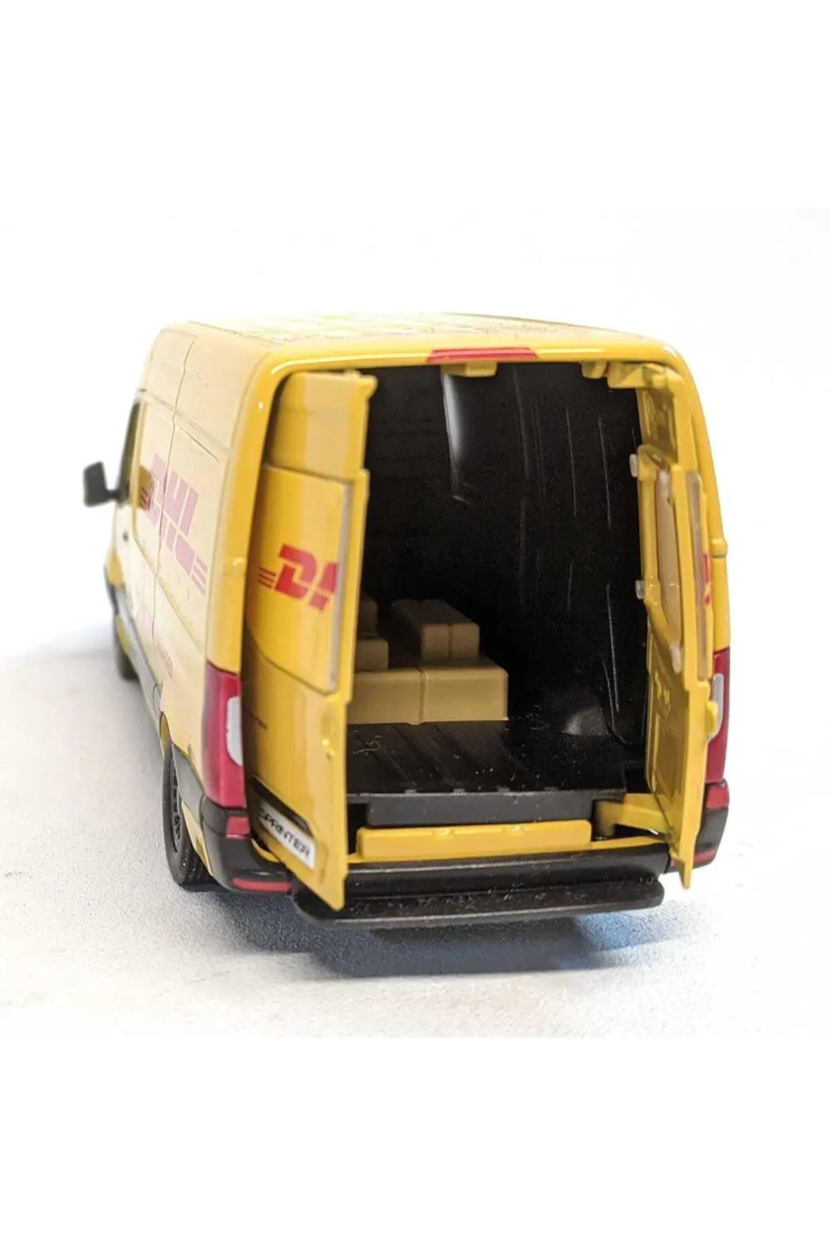 Kinsmart Çek Bırak Mercedes-benz Sprinter Dhl Sarı