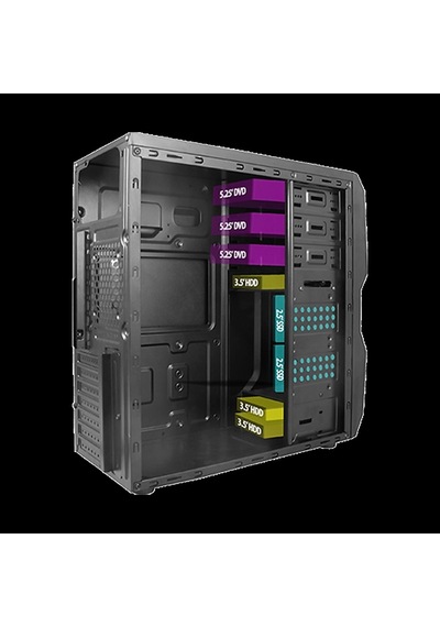 Vento Ta-k61 Mid Tower, 550w 80+ Siyah, Atx Kurumsal Kasa
