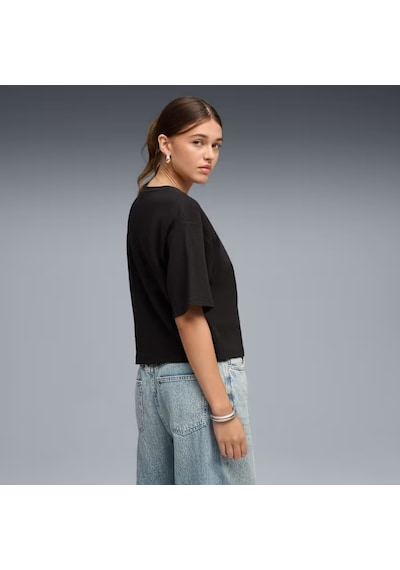 Puma Ess Elevated Tee Kadın Siyah Tişört 69181301