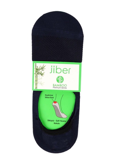 Jiber Erkek Bambu Likralı Babet Çorap 7000 - 6 Adet Lacivert