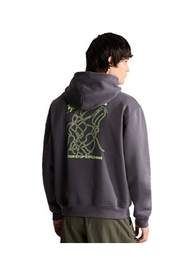 The North Face U Nse Slopes Relaxed Hoodıe - Graphıc Unisex Outdoor Sweatshirts Nf0a8ja7rhı1 Gri
