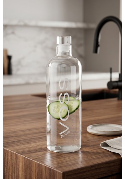 Voss My Bottle Sızdırmaz Cam Su Matarası 1 Litre Şeffaf