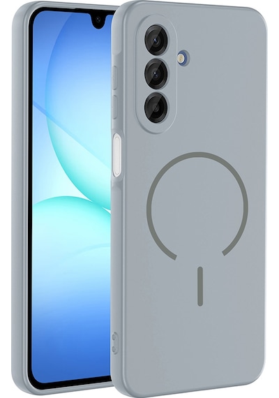 More Tr Samsung Uyumlu Galaxy A16 Kılıf M-safe Şarj Özellikli Zore Meta Kapak - Titanyum-gri Titanyum - Gri